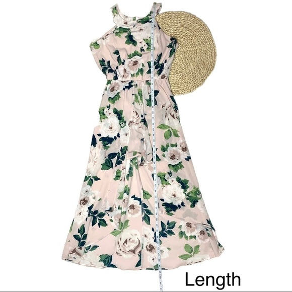 Francesca’s Trixxi Blush Floral Maxi Romper Size Small - Picture 13 of 15